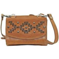 Gold Duffel Bags & Sport Bags American West 4415982 Tribal Weave Small Crossbody Bag & Wallet Golden Tan