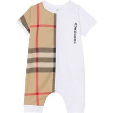 Burberry Jumpsuits Children's Clothing Burberry Vintage Check Logo Romper - White (136520318)