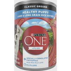 Purina ONE +Plus Healthy Puppy Classic Ground Lamb & Long Grain Rice Entrée 12x368g