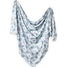 Copper Pearl Knit Swaddle Blanket Indigo