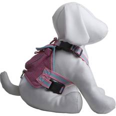 Pet Life Pocket Bark Reflective Adjustable Fashion Pet Dog Harness w/ Velcro Pouch and Dual Harness Rings Medium