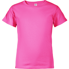 Delta Youth Pro Weight 5.2 oz Regular Fit Tee - Safety Pink