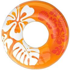 Intex Swim Ring Intex Transparent Inflatable Swimming Pool Tube Orange