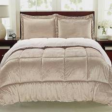 Swift Home Ultra Soft and Plush Reversible Bedspread Beige (228.6x228.6)