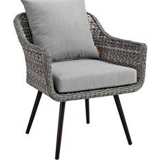 Synthetic Rattan Garden Chairs modway Endeavor Lounge Chair