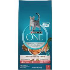 Purina ONE Cats - Dry Food Pets Purina ONE Tender Selects Blend With Real Salmon 3.175