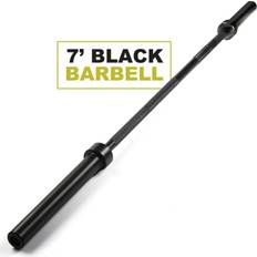 PRCTZ Fitness PRCTZ 7 ft Olympic Barbell with 2" Sleeve diameter (Black & Chrome)