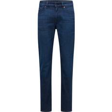 Hugo Boss Herren Jeans Hugo Boss Slim Fit Jeans in Blue Comfort-Stretch Denim - Dark Blue