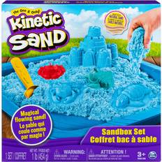 Magic Sand on sale Kinetic Sand Blue Sandbox Playset