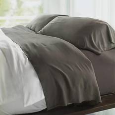 Bamboo Bed Sheets Cariloha Resort 400-Thread-Count Bed Sheet Gray (281.94x)