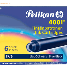 Pelikan 6 small ink cartridges blue black