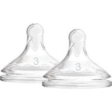 Dr. Brown's Baby Bottle Accessories Dr. Brown's Options+ Wide-Neck Baby Bottle Nipple Level 3 6m+ 2pcs