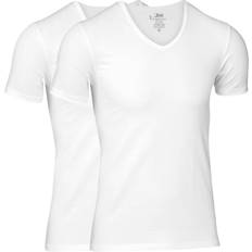 T-skjorter JBS V-Neck T-shirt 2-pack - White