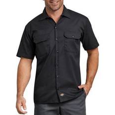 Dickies Men Shirts Dickies FLEX Relaxed-Fit Twill Short-Sleeve Work Shirt for Men