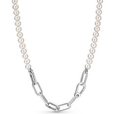 Pandora ME Treated Freshwater Cultured Pearl Necklace - Silver/Pearls