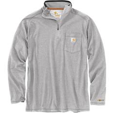 Carhartt Men's Force Relaxed Fit Mock Neck T-shirt - Heather Grey