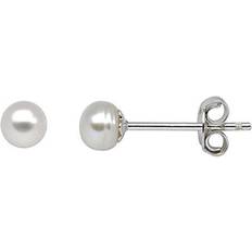 Støvring Design Design Earrings - Silver/Pearl