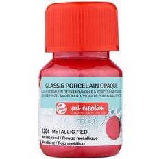 Røde Glassmaling Talens Art Creation Glass & Porcelain Opaque Bottle 30 ml Metallic Red 8204