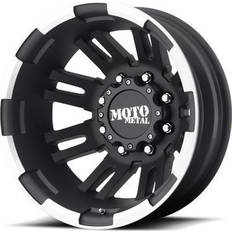 Car Rims Moto Metal MO963, 16x6 Wheel with 8 on 6.5 Bolt Pattern Black MO96366080794N