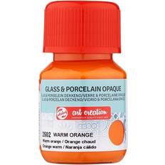 Oransje Glassmaling Talens Art Creation Glass & Porcelain Opaque Bottle Warm Orange 2502 30ml