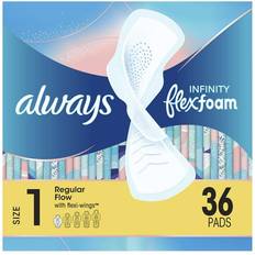 Always Menstrual Pads Always Infinity FlexFoam Size 1 Regular Flow 36-pack