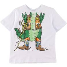 Stella McCartney Kid's T-shirt - White with Crocodiles/Sheri