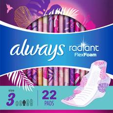 Menstrual Pads Always Radiant FlexFoam Size 3 22-pack