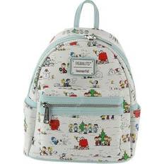 Loungefly Backpacks Loungefly Peanuts Happy Holidays All Over Print Womens Double Strap Shoulder Bag - Multi