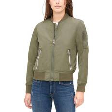 Levi's Women's Zip-Detail Bomber Jacket - Army Green • Price »