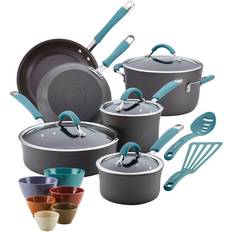 Rachael Ray Cucina Cookware Set with lid 18 Parts
