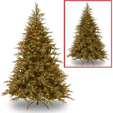 1000 christmas lights National Tree Company 7.5-ft Frasier Fir Pre-lit Traditional Artificial Christmas Tree 90"