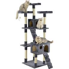 Cat Scratching Furniture Pets Go Pet Club Cat Tree Condo 72"