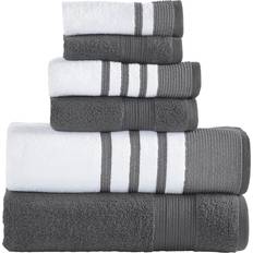 Towels Modern Threads Reinhart Bath Towel Gray (147.32x71.12)