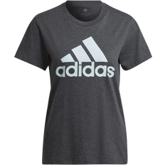 Adidas T-shirts & Tank Tops adidas Women's Loungewear Essentials Logo Tee - Dark Grey Heather/Almost Blue
