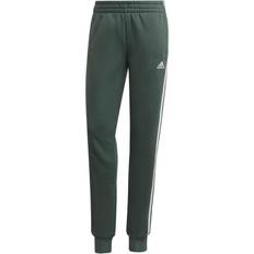adidas Essentials Fleece 3-Stripes Pants - Green Oxide/White