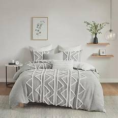 Cotton Duvet Covers Ink+ivy Hayes Duvet Cover Gray (233.68x223.52)