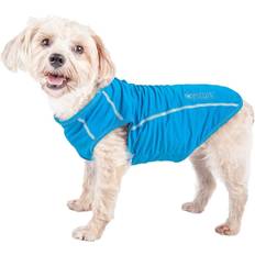 Pet Life Active Racerbark 4-Way-Stretch Yoga Fitness Dog T-Shirt L