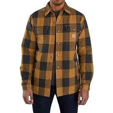 Carhartt Herren Jacken Carhartt Hubbard Sherpa Lined Shirt Jacket - Brown
