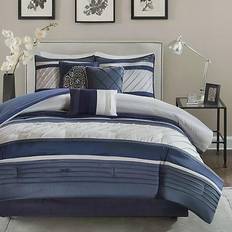 Madison Park Blaire Bedspread Blue (264.16x233.68cm)