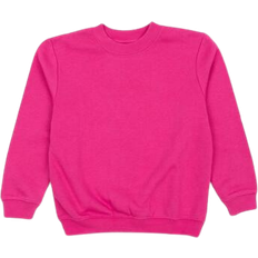 Leveret Kid's Long Sleeve Sweatshirt - Hot Pink