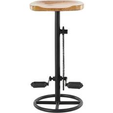 Zimlay Industrial Iron Pedal and Gears Bar Stool 32"