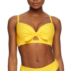 Pour Moi Sunshine Padded Underwired Tie Top - Yellow