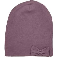 6-9M Luer Racing Kids Windproof Cotton Beanie with Bow - Dusty Purple (505055 -79)