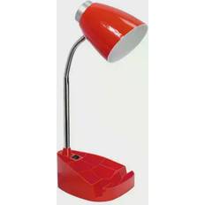 Red Table Lamps LimeLights Gooseneck Organizer Table Lamp 18.5"