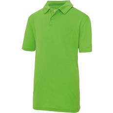 AWDis Kid's Just Cool Sports Polo Plain Shirt - Lime (UTRW696)