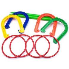 Plastic Ring Toss Plastic Horseshoe and Ring Toss Game Set (2 in 1)