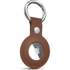 HyperGear Mobile Phone Accessories HyperGear 15550-HYP AirCover Vegan Leather Key Ring for Air Tag, Brown