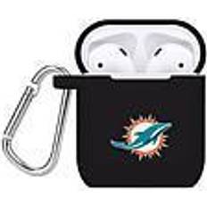 Headphone Accessories Black Miami Dolphins Silicone Apple AirPods Case Cover