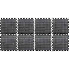 Gym Floor Mats A1 Home Collections HC Puzzle Interlocking Tiles Mat 18 in. W x 18 in. L Rubber Exercise/Gym Flooring Workout (8-Tiles/18 sq. ft