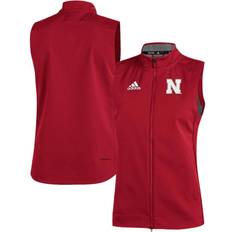 Adidas Men Vests adidas Men's Scarlet Nebraska Huskers Game Mode Full-Zip Vest, Small
